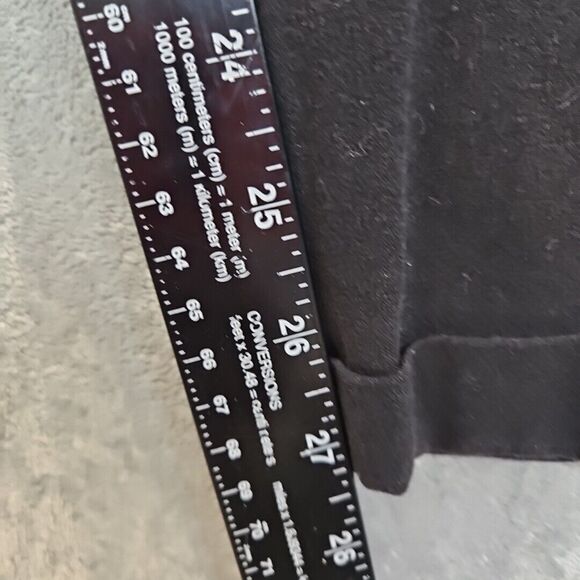 Ellen Tracy  Pants Womens Size 10 Black cuffed inseam 27in - Picture 3 of 10